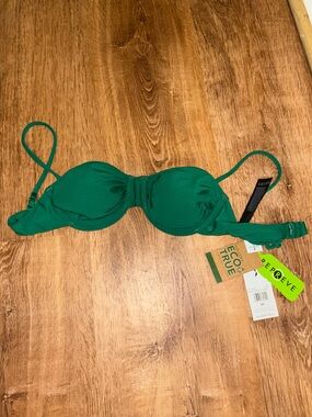 NWT Volcom Emerald Green Bikini Top